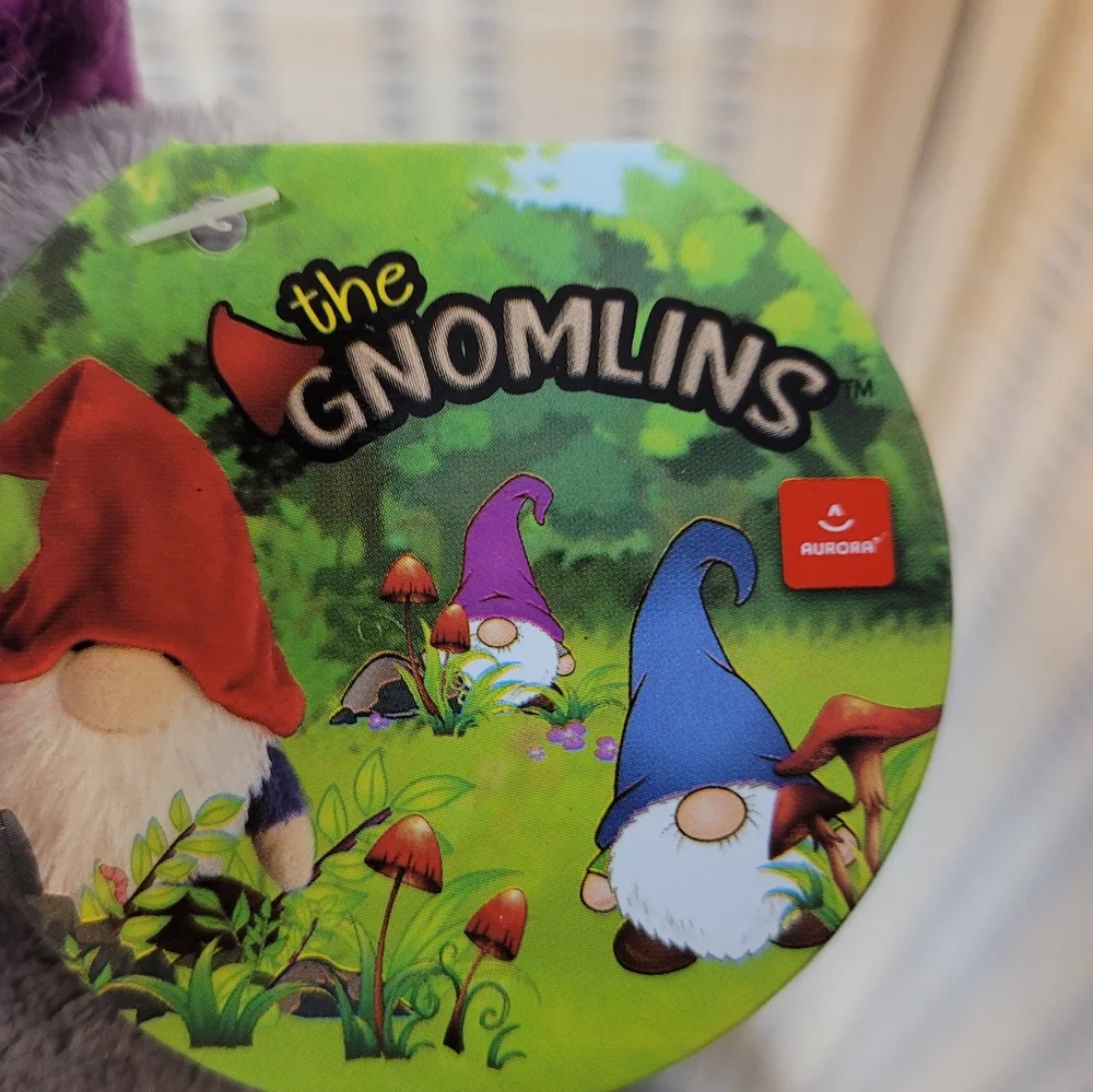 Purple Hat Gnome from the Aurora The Gnomlins Collection